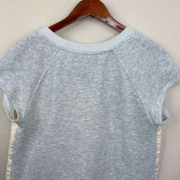 Anthropologie Cream and Gray Long Sleeve Tee - Picture 4 of 13